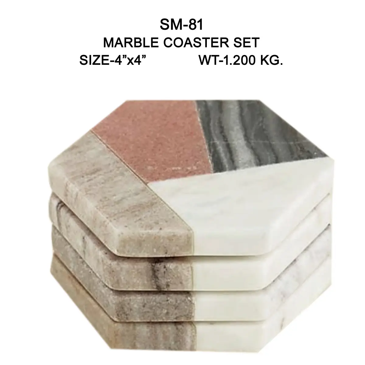 MARBLE COASTER SET